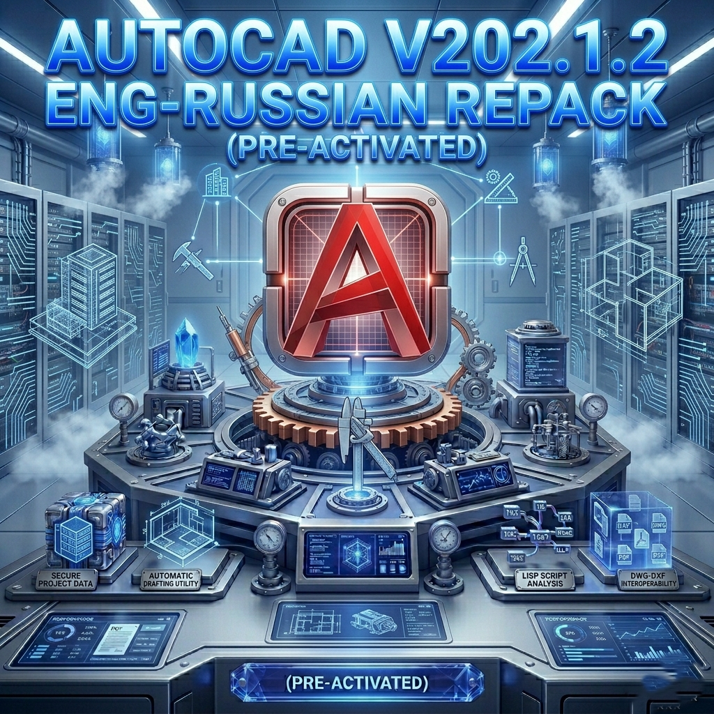 AutoCAD V202.1.2 Eng-Russian Repack (Pre-Activated)